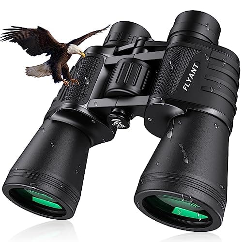 Image of 20x50 High Powered Binoculars for Adults, Waterproof Compact Binoculars with Low Light Vision, Ideal Essenstials for Travel Camping Bird Watching Cruise Hunting Football Games (Carrying Bag Included)
