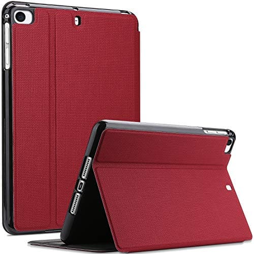 Image of ProCase Book Cover for iPad mini 5 Generation 2019/ Mini 4 3 2 1, Slim Stand Protective Folio Case Smart Cover for iPad mini 5/4/3/2/1 -Red
