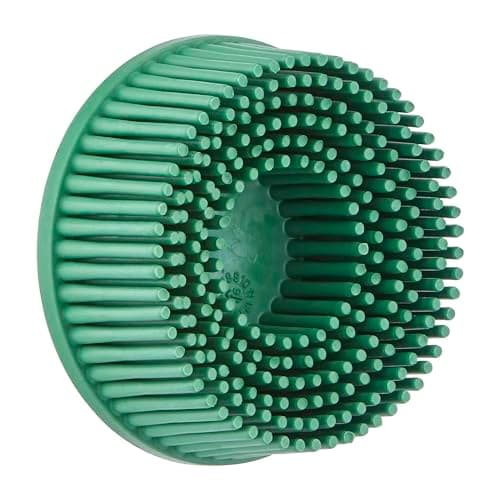 Image of Scotch-Brite Roloc Bristle Disc RD-ZB, TR, Green, 50 mm x 15.9 mm, Tapered, 10 per Package