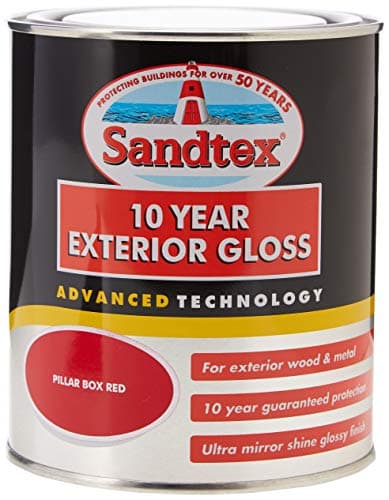 Image of Sandtex Retail 10 Year Exterior Gloss Pillar Box Red 0.75 L
