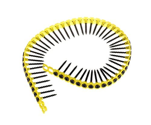 Image of TIMCO Collated Drywall Screw - 3.5 x 38 - Black - Tub of 1000