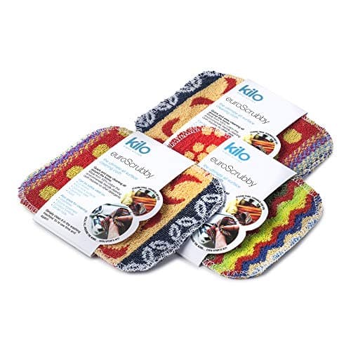 Image of Kilo Non-Scratch Scourer, Purpose, Environmentally Friendly Scrubby – Multi Colour Set of 3, One Size, 17x13cm