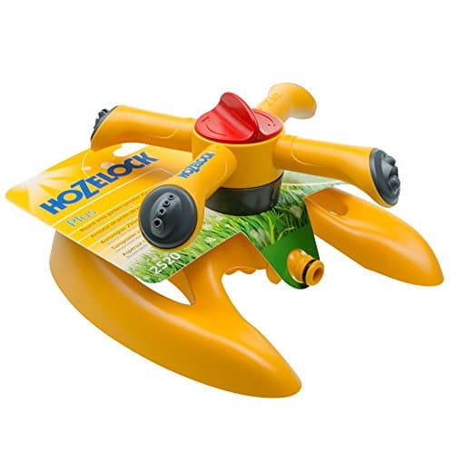 Image of HOZELOCK - Sprinkler Rotating Plus 254 m²: Spray Sprinkler on Sled for Medium-sized Surfaces (ø 18m): 2 Spray Patterns for Even Coverage Watering [2520P0000]