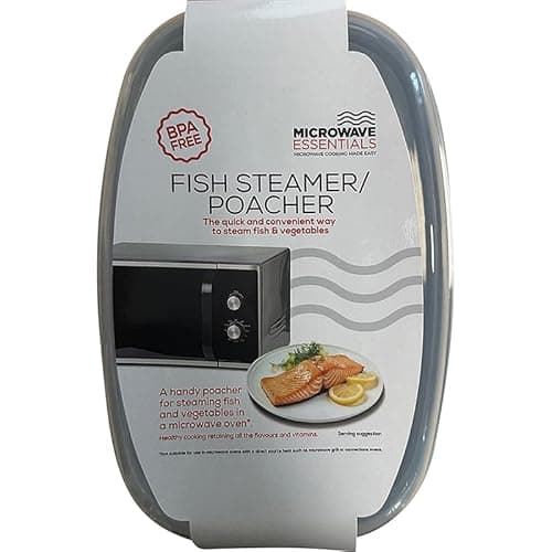 Image of Microwave Essentials Fish and Vegetable Steamer/Poacher, BPA-Free, Dishwasher Safe