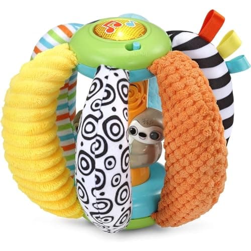 Image of VTech Baby Peek-a-Boo Surprise, Sensory Toy with Sloth Characters, Colours, Lights & Sounds, for Boys & Girls 6, 12, 24 + months, English Version