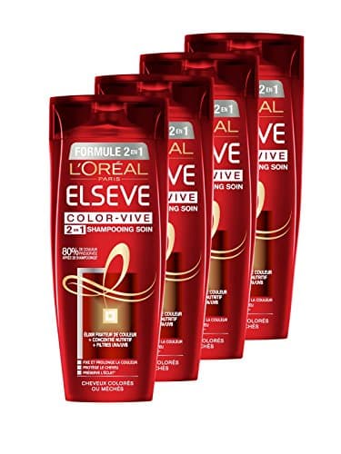 Image of L'Oréal Paris Elsève Color-Vive 2-in-1 Shampoo 300 ml - Pack of 4