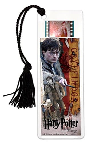 Image of FilmCells Harry Potter (Deathly Hallows 2 Gryffindor) Bookmark with Tassel and Real 35mm Film Clip