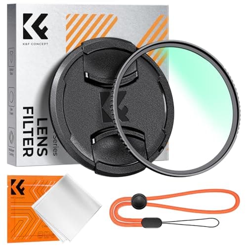 Image of K&F CONCEPT 52mm UV Filter Ultra Slim Japan Optics Multi Coated Ultraviolet Protection Lens Filter with Lens Cap Cleaning Cloth (Nano-K Series)