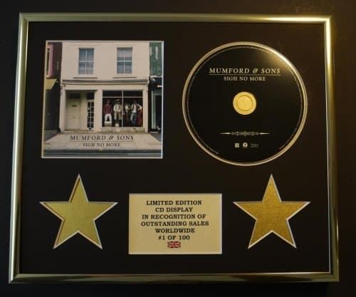Image of MUMFORD & SONS/CD DISPLAY/LIMITED EDITION/COA/SIGH NO MORE