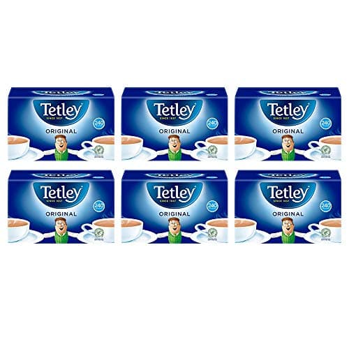 Image of Tetley Original Black Tea Bags - Bulk Value Pack - Full Flavoured British Brew - Perfect for Breakfast or Anytime - Rainforest Alliance Certified - 1440 Teabags (6x240 Pack)