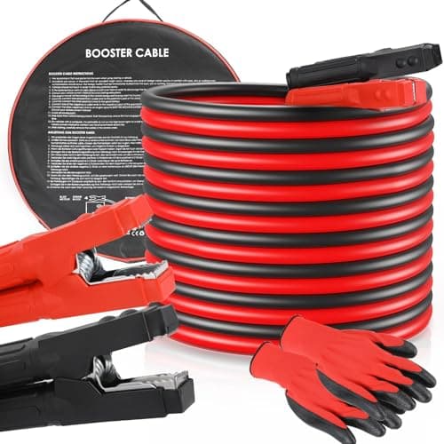 Image of TLGREEN 6M Extra Long Jump Leads for Car Heavy Duty Jump Start Cables,3000AMP Battery Booster Cables with Gloves, Storage Bag, for Petrol and Diesel Car, Vans,Truck