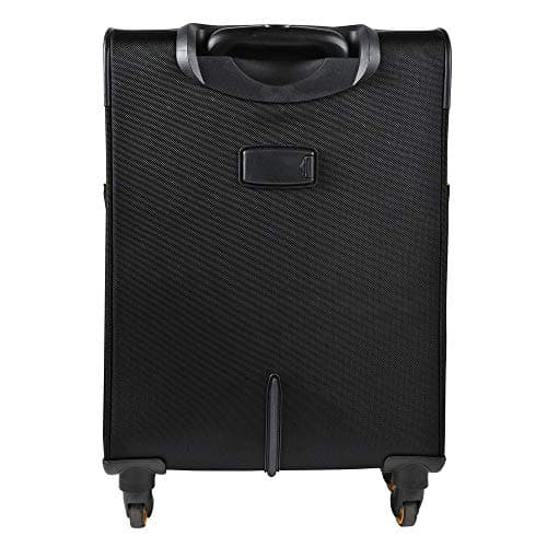 Image of Exacompta - Ref 18934E - Exactive - Cabin Suitcase With Wheels and a Telescopic Handle - 370 x 550 x 230mm in Size, Padded Compartment for a 15.6" Laptop - Black & Orange