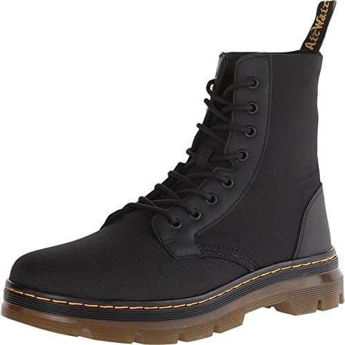 Image of Dr. Martens Combs Cordura/ Rubbery Black, Unisex Adults' Boat Shoes, Black (Black), 6 UK (39 EU)