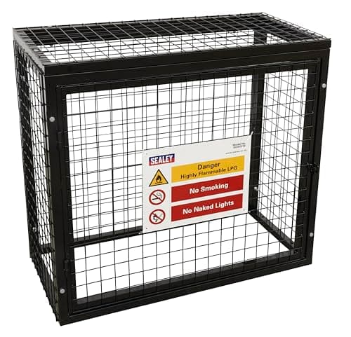 Image of Sealey GCSC319 Gas Cylinder Safety Cage - 3 x 19kg Cylinders