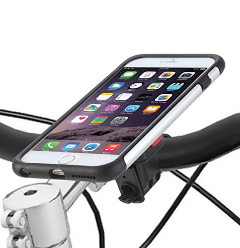 Image of Tigra Sport MountCase Magnum Aluminium Secure Shockproof Bike Kit with Protective Case, RainGuard and Mount Bracket for iPhone 6 Plus/6S Plus
