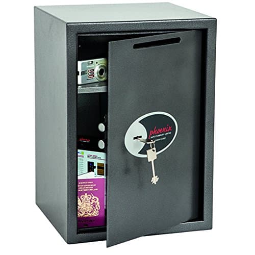 Image of Phoenix Safe Company SS0804KD Size 4 Vela Deposit Home/Office Security Safe with Key Lock