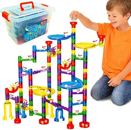 Image of Marble Mania Marble Run - Marble Runs For Kids - 162 Pieces Plus Storage Tub - Construction Toys For 4,5,6,7 Year Old Boys or Girls - Educational STEM Toys For 4+ Year Olds