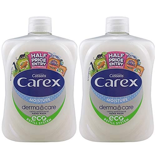 Image of Carex Moisture Plus Antibacterial Handwash 2X500Ml Refill Bottles