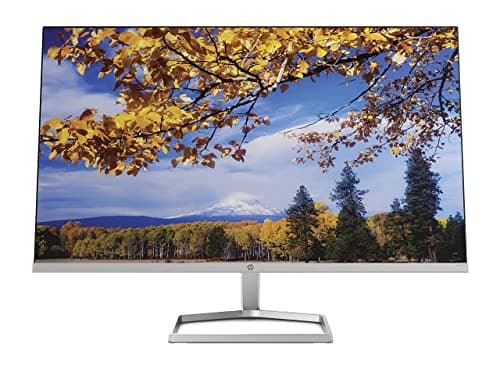 Image of HP M27f Monitor, 27" Screen, Full HD IPS, 75Hz, Response Time: 5ms, VGA, 2 HDMI, Silver and Black