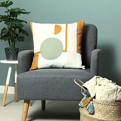 Image of furn. Kula Recycled Feather Filled Cushion - Twin Pack, Multicolour, 50 x 50cm