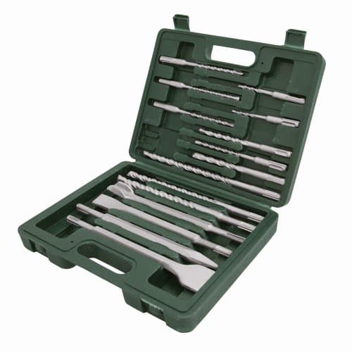 Image of Silverline SDS Plus Masonry & Steel Drill Bit Set – 15 Piece for Concrete, Masonry & Metal Drilling (196570)