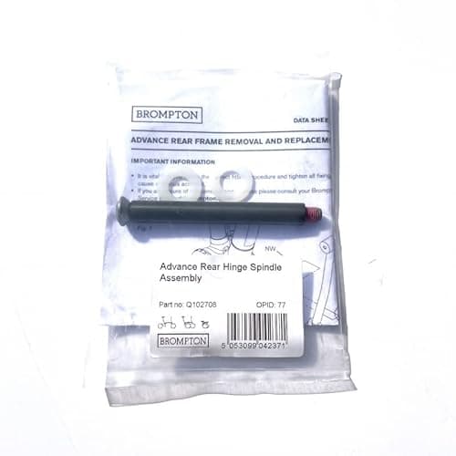 Image of Brompton Advance Rear Hinge Spindle Assembly - P Line/T Line ONLY