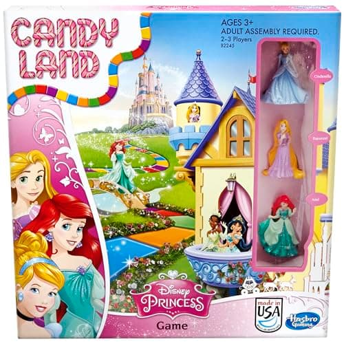 Image of Hasbro Candy Land Disney Princess Edition Board Game for Kids, Ages 3+, 2-4 Players