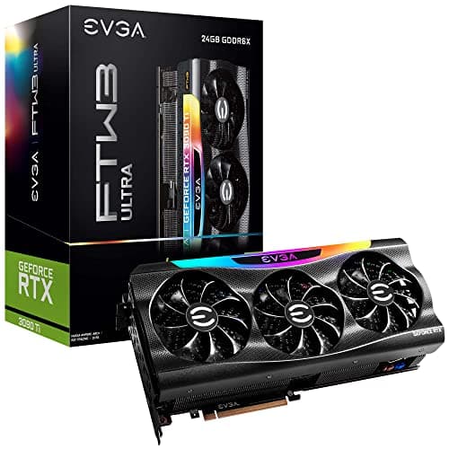 Image of EVGA GeForce RTX 3090 Ti FTW3 Ultra Gaming, 24G-P5-4985-KR, 24GB GDDR6X, iCX3, ARGB LED, Backplate, Free eLeash (Renewed)