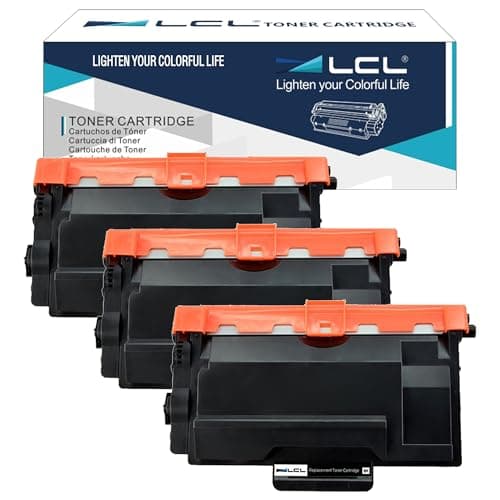 Image of LCL Compatible Toner Cartridge TN3480 TN3430 TN-3480 TN-3430 8000 pages (3 Black) Replacement for Brother HL-L5000D HL-L5100DN HL-L5200DW HL-L5200DWT HL-L6200DW HL-L6200DWT HL-L6250DW HL-L6300DW
