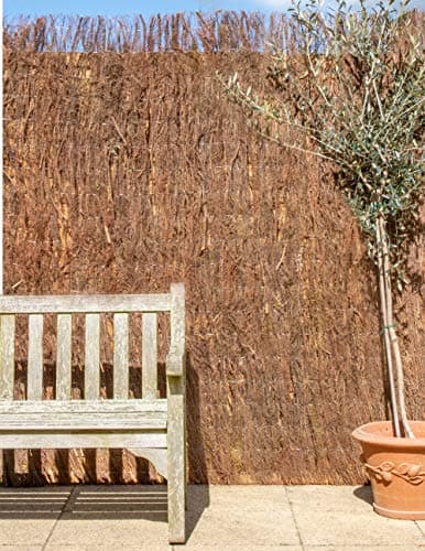 Image of Papillon Brushwood Heather Thatch Natural Garden Screening Roll Wind & Sun Protection 4m x 1.2m (13ft 1in x 4ft)