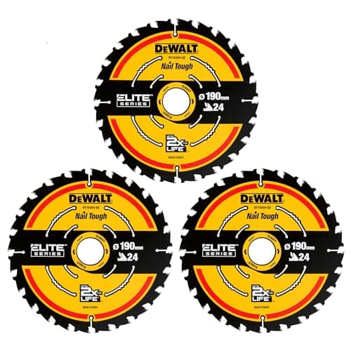 Image of DEWALT DT10399-QZ Circular saw blades 3-piece pack 190 x 30