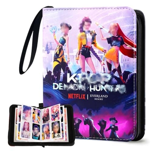 Image of Card Album 10 Pocket Card Binder, Hunter Group Trading Car d Holder Collectible for Kids, PU Leather Card Trainer Album, 50 Pages – Holds Up to 400 Cards, Birthday Gift for Kids