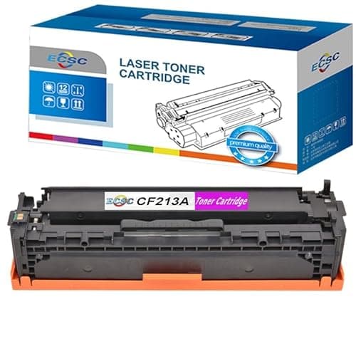 Image of ECSC Toner Cartridge CF213A For Printer, Compatible With HP LaserJet Pro 200 Color M251n M251nw MFP M276n MFP M276nw Printers (MAGENTA, 1-Pack)