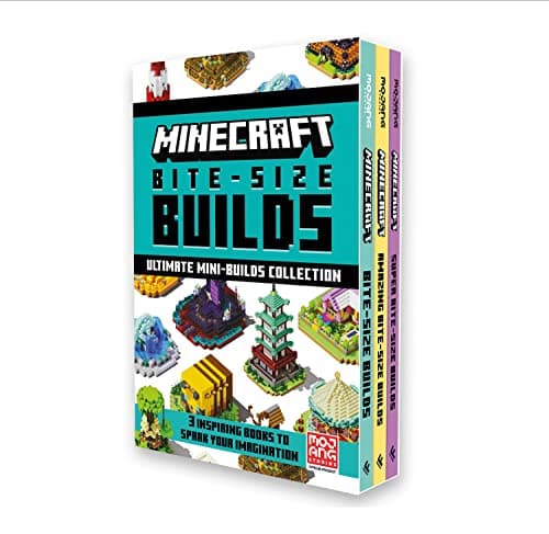 Image of Minecraft: Bite Size Builds Slipcase x 3: The official collection of illustrated mini-projects with over 60 fun builds: great for gamers of all ages and abilities.