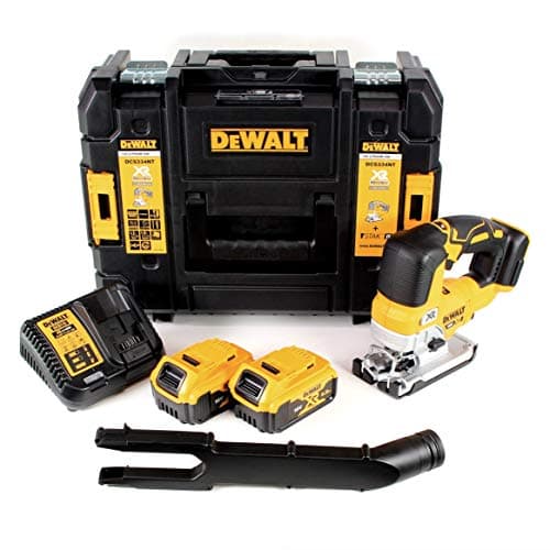 Image of DeWalt DCS334P2 18v XR Cordless Brushless Top Handle Jigsaw 2X Batteries + Case