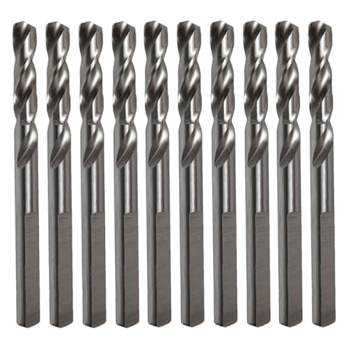 Image of Saxton HSS Hole Saw Cutter Arbor Pilot Drill Bits 6.35mm x 80mm (10)