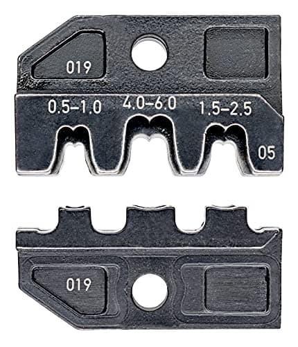 Image of KNIPEX Crimping Die for Non-Insulated Open Plug Type Connectors (Plug Width 4.8 + 6.3 mm), 97 49 05