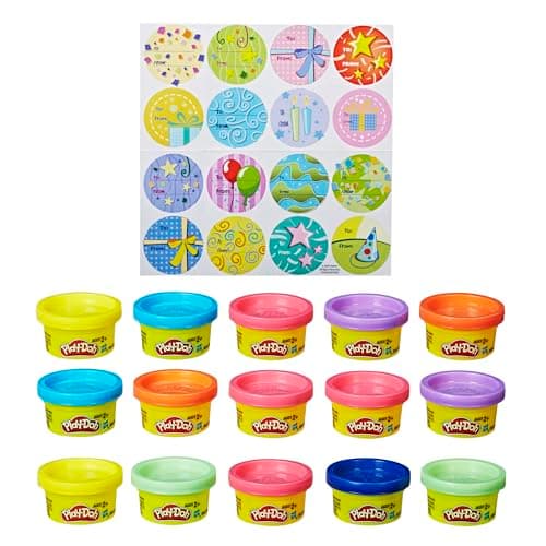 Image of Play-doh Toy Party Bag - Includes 15 Fun Size Dough Compound Cans - Perfect Party Present