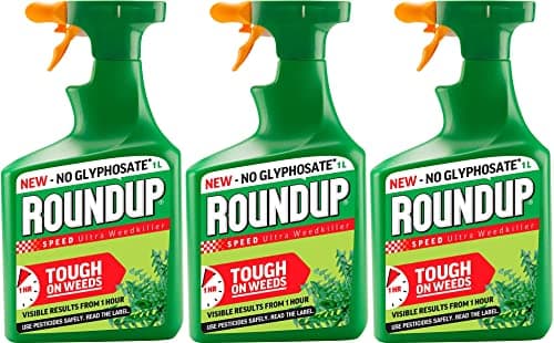 Image of Roundup Speed Ultra Weedkiller Ready to Use Spray (1L) x 3