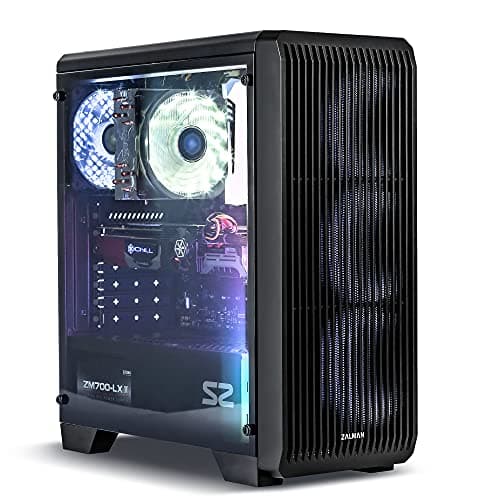 Image of Zalman S2 TG PC Midi Tower ATX Case with Fan - Black Tempered Glass Side Panel - 2x 120mm Fans - 7 Expansion Slots - 3x USB Ports (1x USB 3.0) - Supports ATX, EATX Motherboards