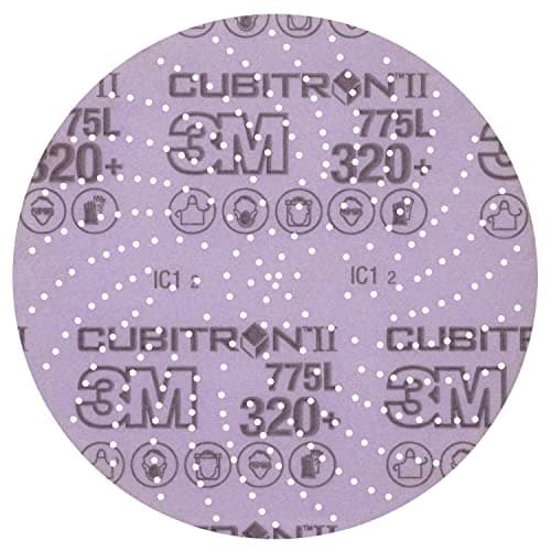 Image of 3M Xtract Cubitron II Film Disc 775L, 152 mm, 320+, Clean Sand, 50 Discs per Pack