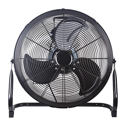 Image of Generic CRDB18 Floor, 120 W, 18 Inch, Air Circulator, High Velocity Free Standing Fan, 3 Speed, Ideal for Gym, Home, Garage and Office, Black, Stainless Steel