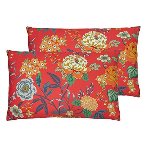 Image of furn. Azalea Polyester Filled Cushions (Twin Pack), Polyester, Red