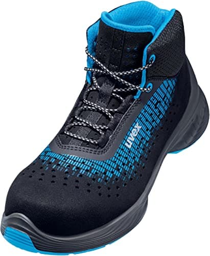 Image of Uvex 1 G2 Safety Boots Perforated Upper S1 SRC ESD Metal-Free 68318 (uk_footwear_size_system, adult, men, numeric, wide, numeric_9)