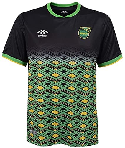 Image of Umbro Jamaica Away Youth Soccer Jersey (Small) Black