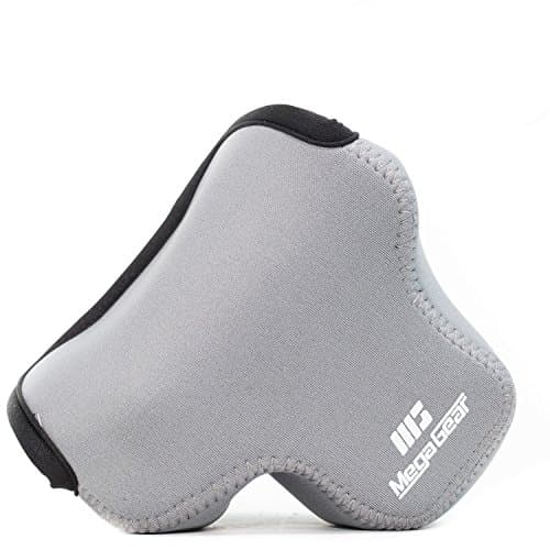 Image of MegaGear MG1018 Olympus PEN E-PL9, E-PL8 Ultra Light Neoprene Camera Case - Gray