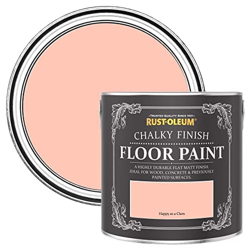 Image of Rust-Oleum Peach Scratch-Proof Floor Paint in Matt Finish - Happy as a Clam 2.5L