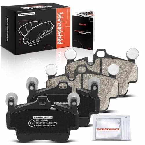 Image of Frankberg Brake Pad Set incl. 4x Pads Front Rear Compatible with 911 Cabriolet 997 911 Targa 997 Cayma.n 987 Boxste.r 987 Replace# 99735193903, 99735193905