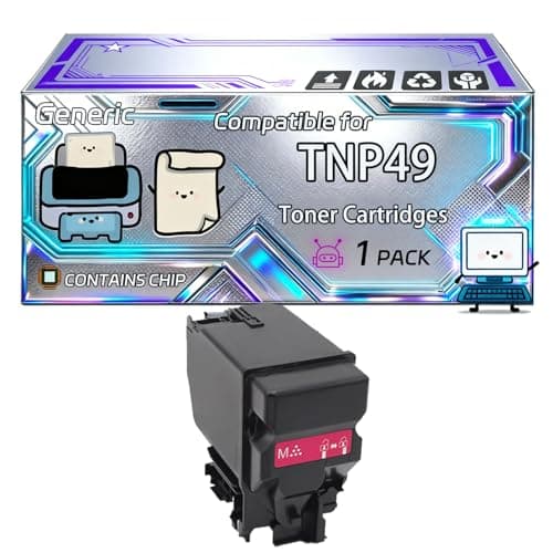 Image of TNP49 Toner Cartridges Compatible for Konica Minolta bizhub C3851 C3351 Printers, With Chip, 7900 Pages, Vibrant Colours (1 Pack Magenta)