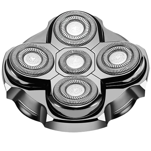 Image of Xiciki Head Shaver Replacement Heads, for MAXILISSE 5500, 5 Blade Head Shaver, Head Shavers for Men, Electric Razor Replacement, Universal Shaver Accessory